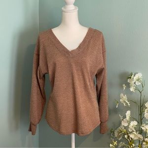 Maurice’s Tan Long Sleeve Top Size Small
